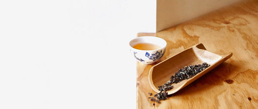 Loose leaf tea on a bench