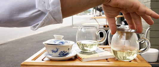 Tea Tasting session outside
