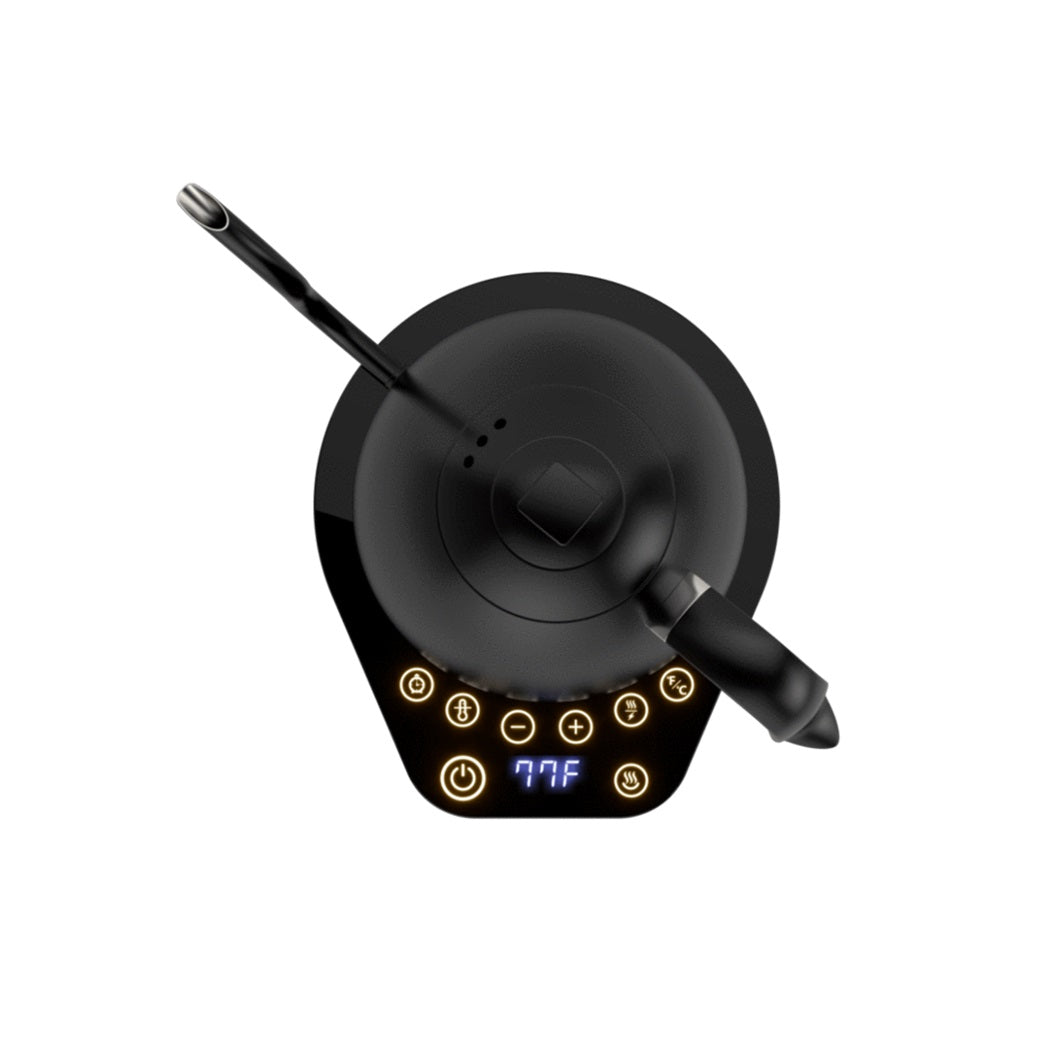 Black Brewista Artisan Gooseneck Kettle top view