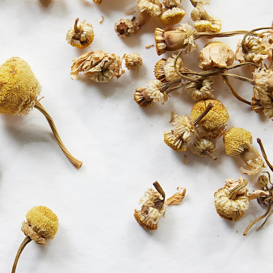 Chamomile tea leaves