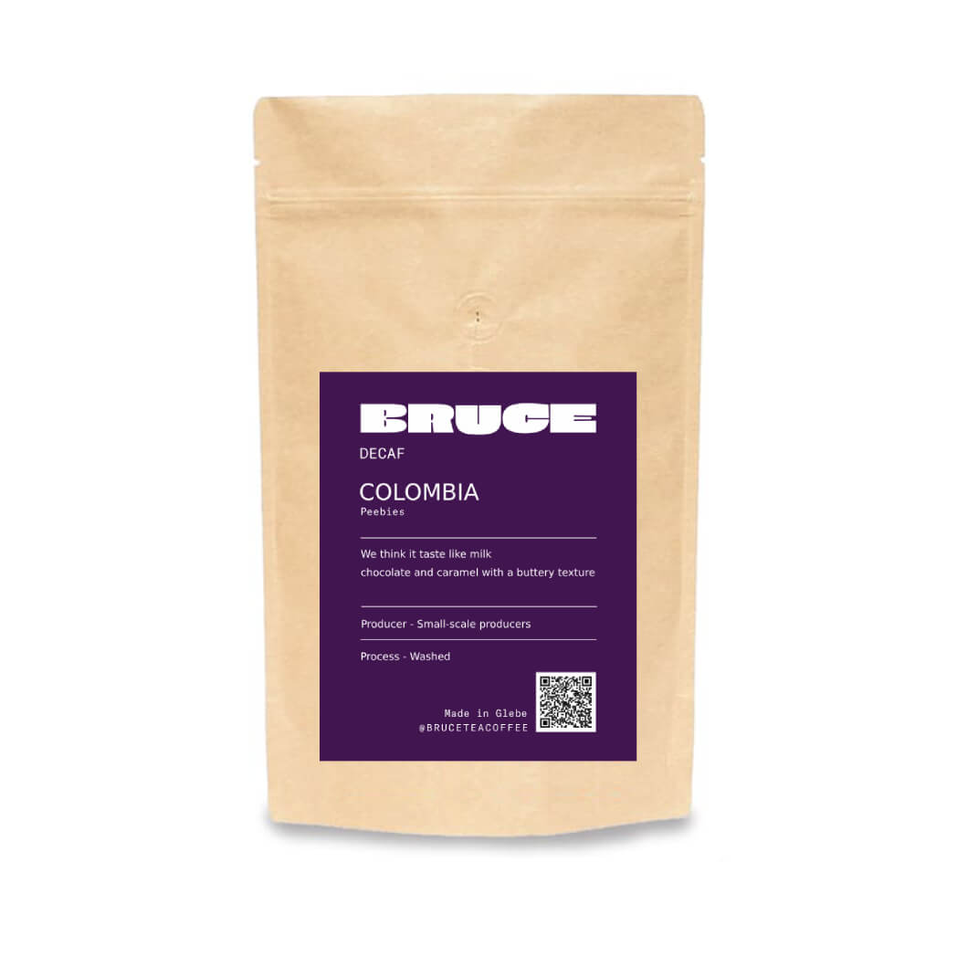 Decaf coffee sample