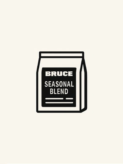 Bruce specialty coffee beans bag icon