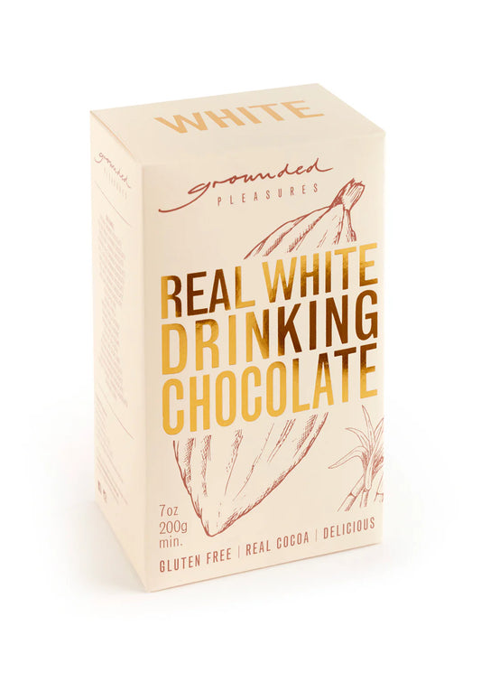 Grounded Pleasures REAL WHITE drinking chocolate